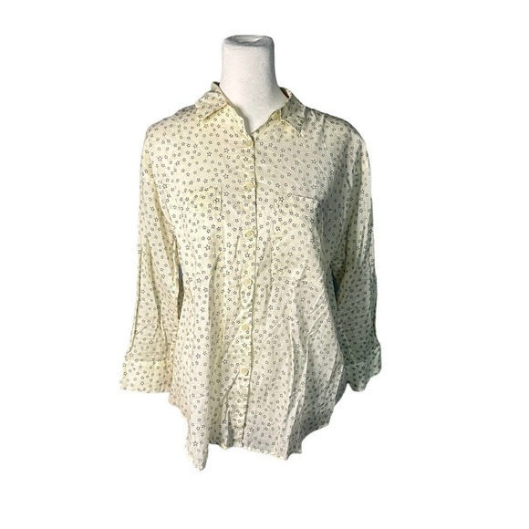 MADEWELL Star Cotton Blouse Size Small - Picture 1 of 7